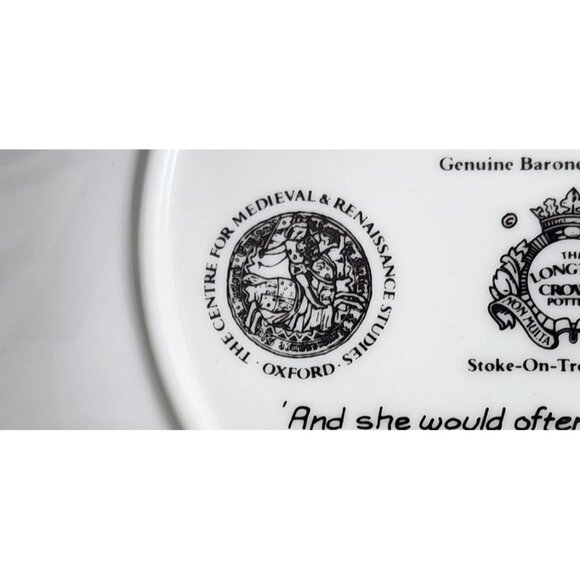 Vintage Longton Crown Pottery The Franklin's Tale Canterbury Tales Collectible - Picture 7 of 14